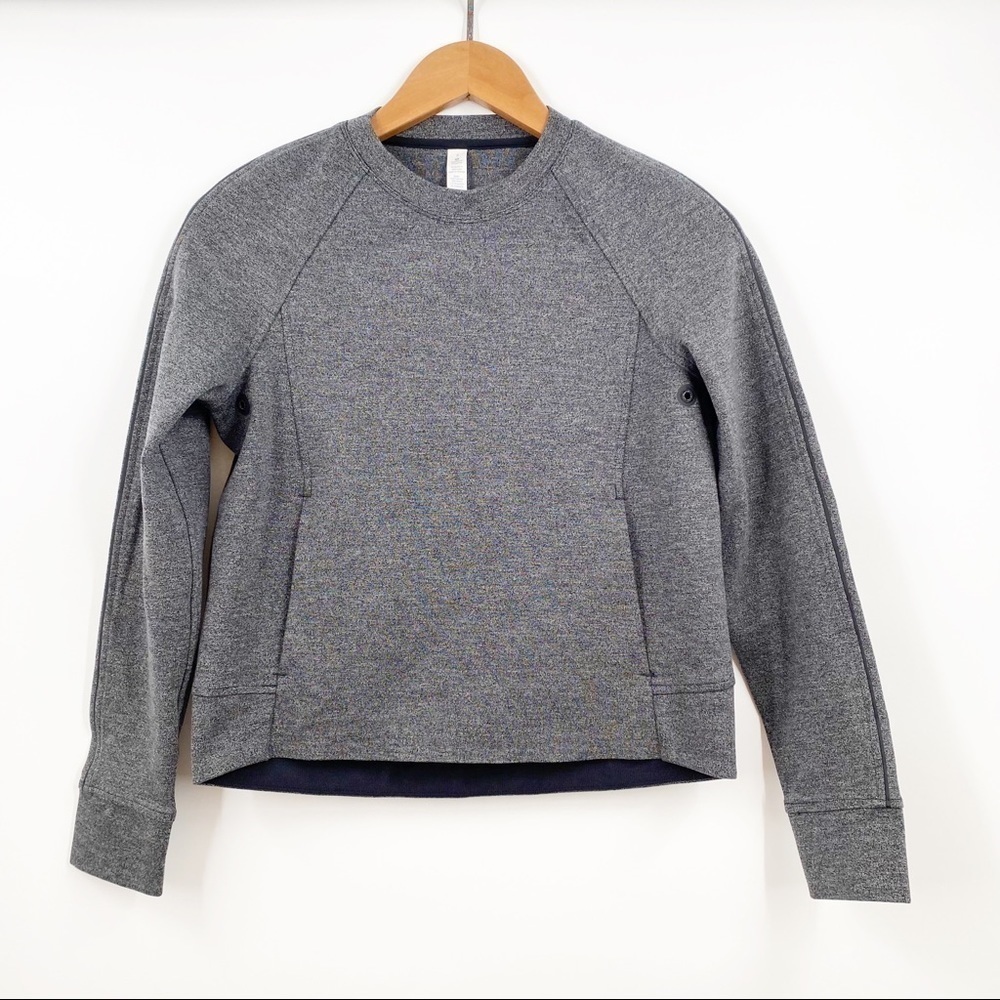 Lululemon || On-Track Crew Heathered Gray 2